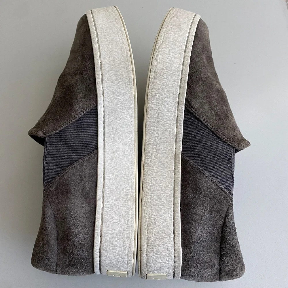 Vince Warren Platform Sneaker Suede Gray 9.5 sneakers‎